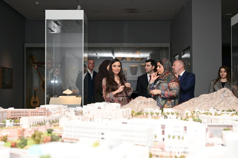 Leyla Əliyeva Oman Milli Muzeyində və Mutrah bazarında olub