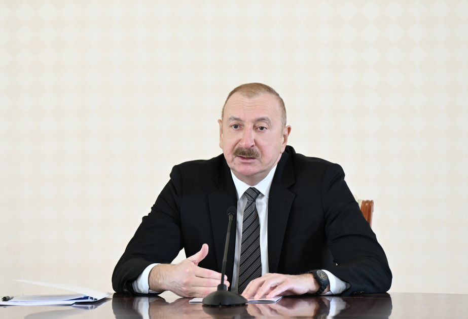 Prezident İlham Əliyev: Azad edilmiş ərazilərdə daha iki böyük su anbarının tikintisinə hazırlıq işləri gedir