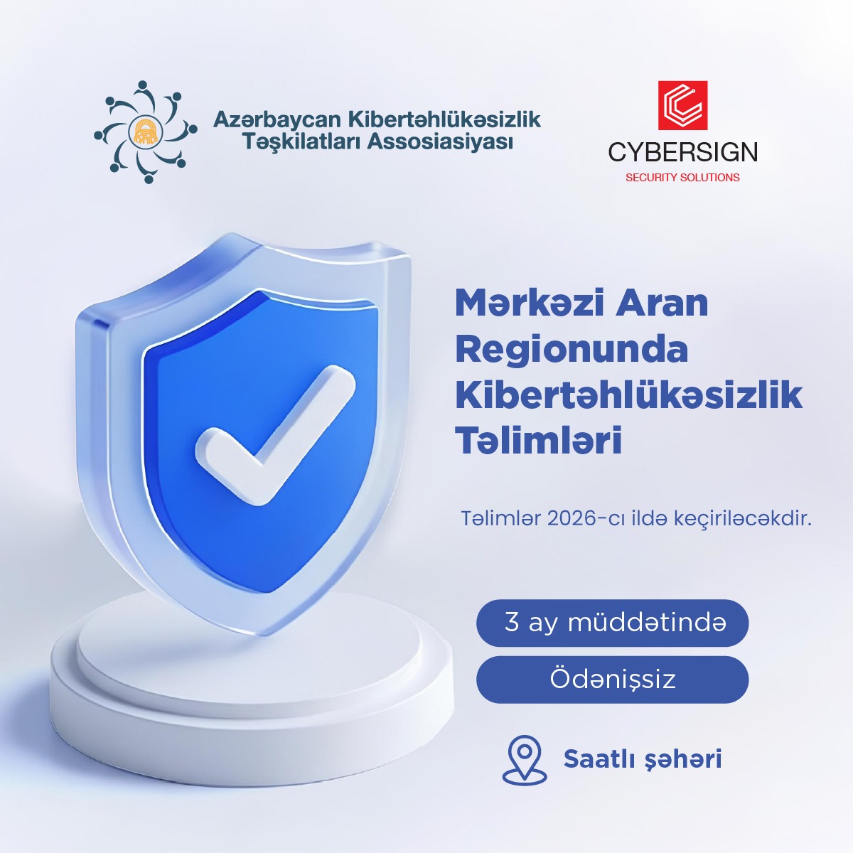 AKTA Mərkəzi Aran regionunda kibertəhlükəsizlik üzrə təlimlərə qeydiyyat elan edir