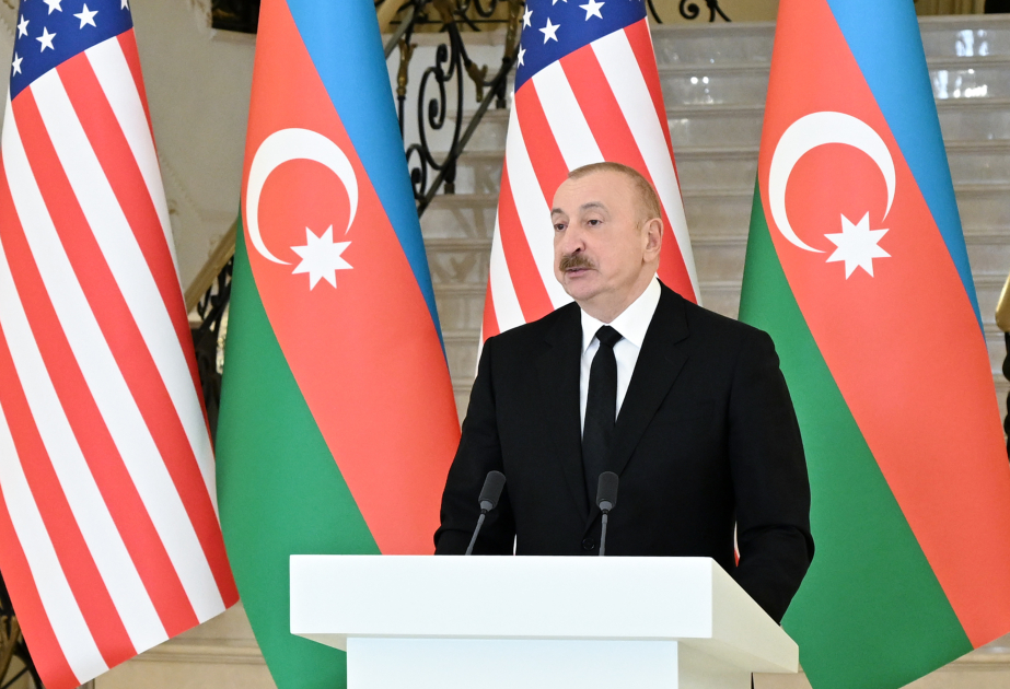 Prezident: Bu gün Azərbaycan ilə ABŞ arasındakı münasibətlər tamamilə yeni mərhələyə qədəm qoyur