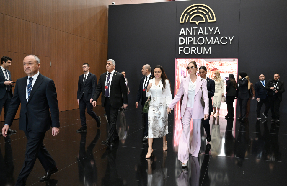 Azərbaycanın birinci xanımı Mehriban Əliyeva Antalyada “Fələstində sülh naminə birləşərək: Təhsil sisteminin məhv edilməsi ilə mübarizə və gələcəyin qorunması” adlı paneldə iştirak edib